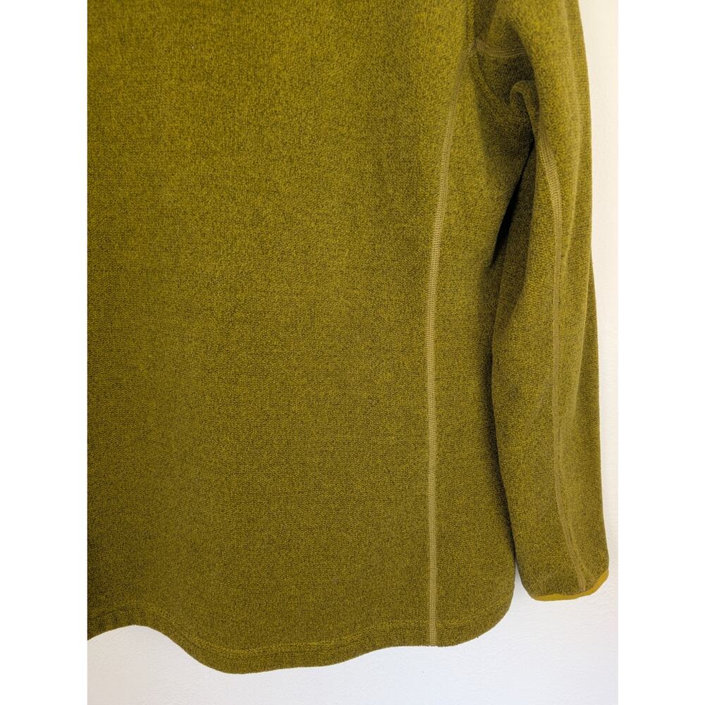 Duluth Trading Co Sweater Two Harbors Fleece Polartec Yellow Green Size L - Picture 6 of 10